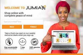 Jumia website image of affordable online stores in Nigeria